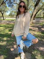 Best Selling Elliott Exposed Seam Sweatshirt in Five Colors