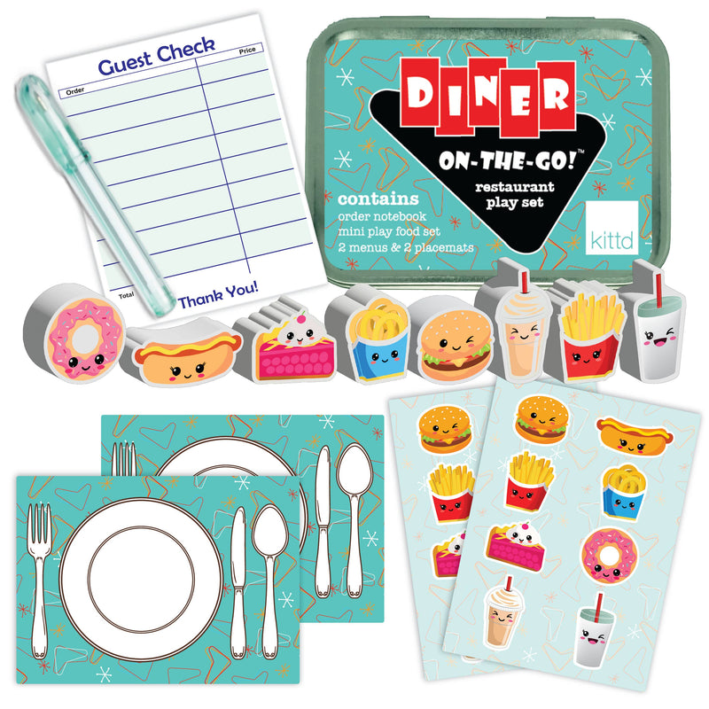 kittd - Diner On-the-Go Summer Travel Game Gift Kids Toy Gift