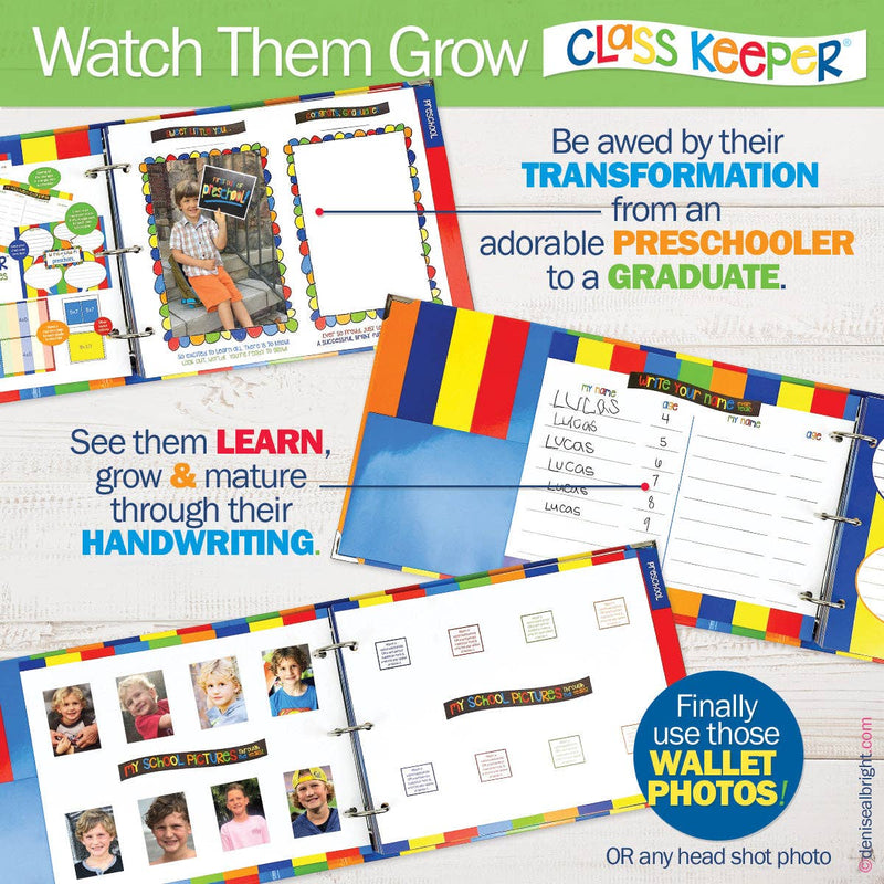 Denise Albright® - Class Keeper® School Days Memory Book | Open Stock: Primary Stripes