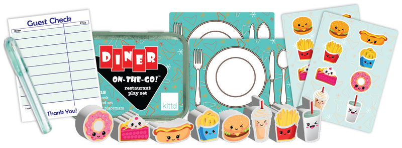 kittd - Diner On-the-Go Summer Travel Game Gift Kids Toy Gift