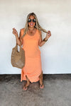 Relaxed Summer Split Hem Dress