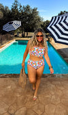 Amalfi Blooms Swim Set