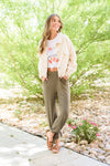 First Class Pants In Olive Womens