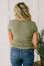 Andy Top In Olive Womens