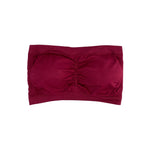 Show Off Your Shoulders Strapless Bandeau In Cabernet Zenana
