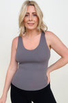 11 Colors - Fawnfit Medium Length Lift Tank 2.0 With Built-In Bra Dark Violet / S Tops & Camis