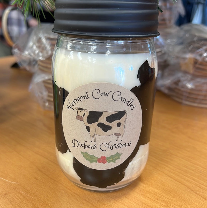 Vermont Cow Candles: Dickens Christmas 16oz