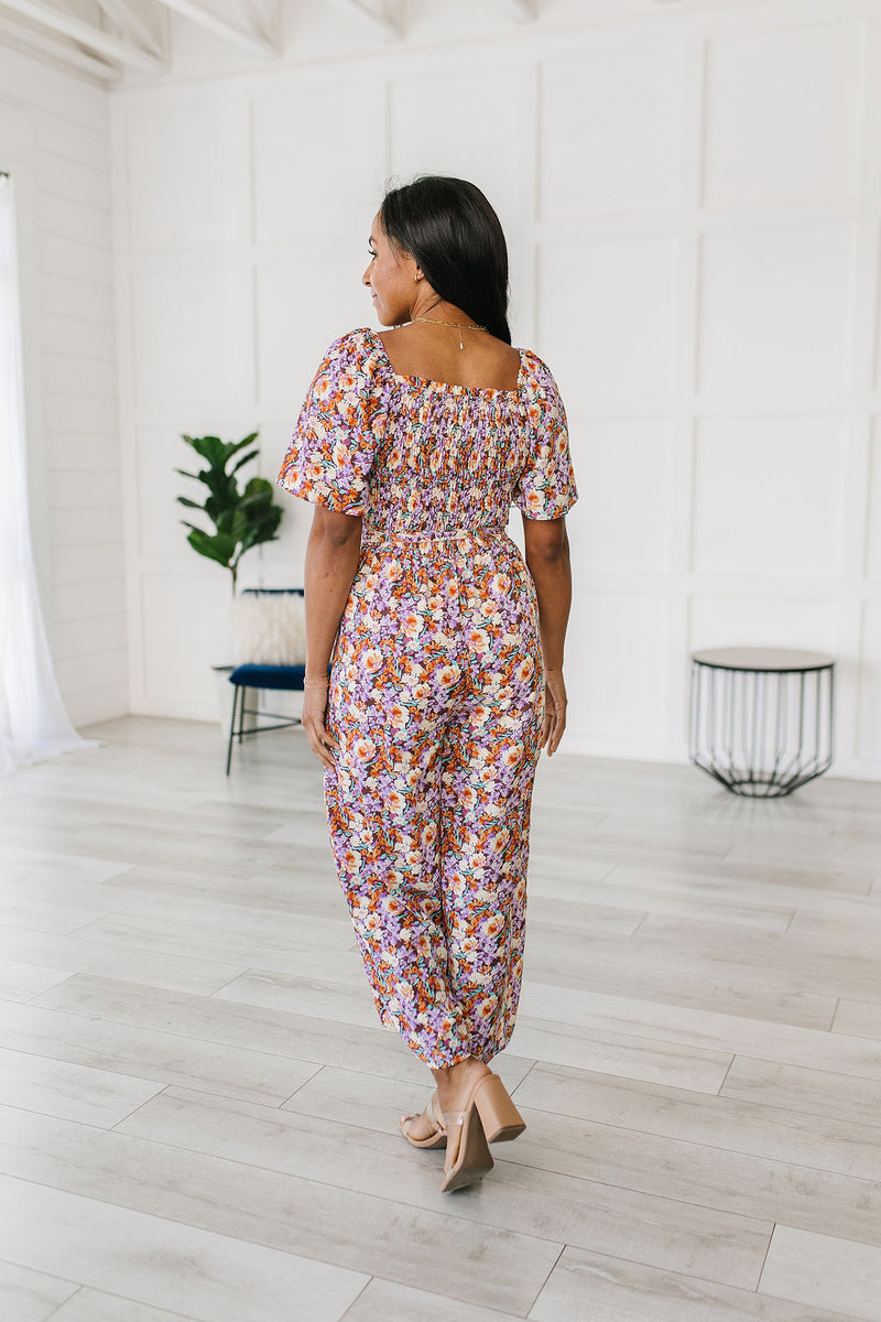 Better Than Fine Floral Jumpsuit Womens