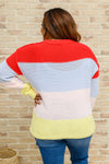 Doorbuster: Bright Striped Knit Sweater Womens