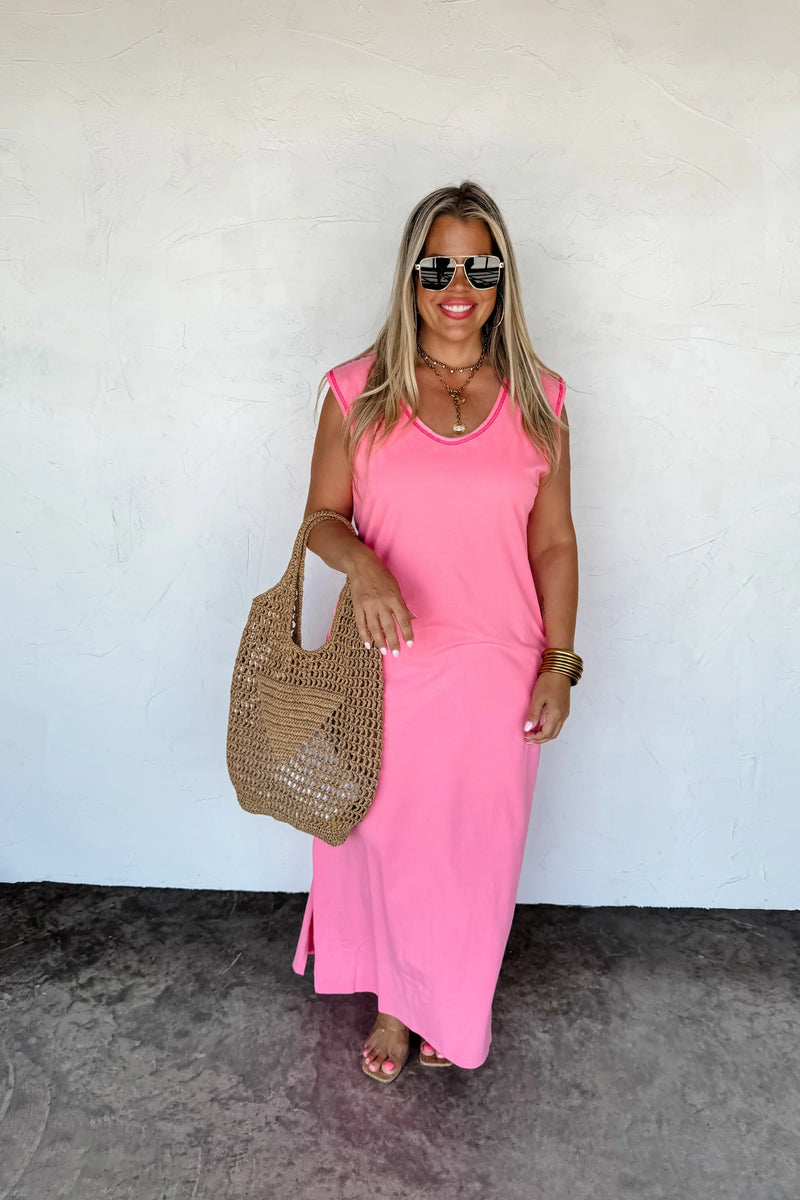 Relaxed Summer Split Hem Dress