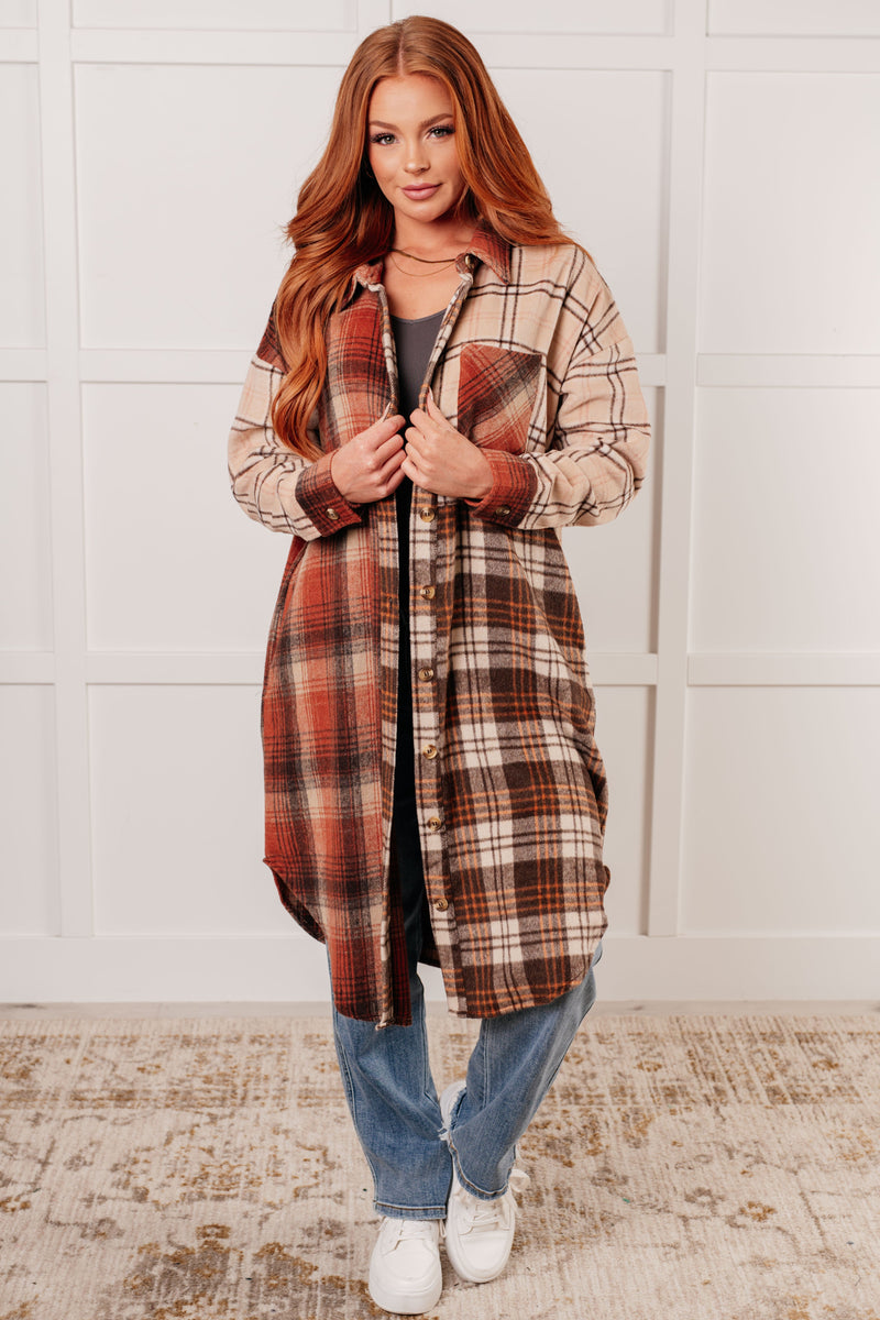 Cabin Fever Flannel Plaid Oversized Shacket