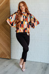 Call It What It Is Mod Print Blouse