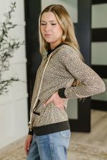 Call of the Wild Contrast Trim Zip Up