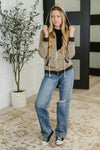 Call of the Wild Contrast Trim Zip Up