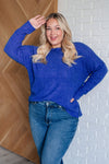 Casual Tuesday Ribbed Knit Sweater in Bright Blue*