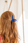 Claw Clip Set Of 4 In Royal Blue Womens