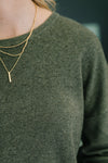Clove Sweater in Moss