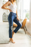 Colt High Rise Button Fly Distressed Boyfriend Jeans Womens