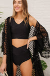 Come Sail Away Swim Top In Black Womens