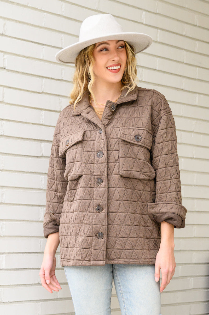 Coming Back Home Jacket In Mocha Womens