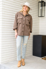 Coming Back Home Jacket In Mocha Womens