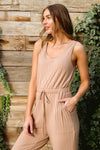 Cruiser Jumpsuit In Tan Womens