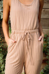 Cruiser Jumpsuit In Tan Womens