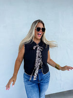 Everyly Cheetah Quilted Vest