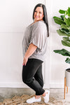 Buttery Soft High Waisted Yoga Joggers In Deep Black