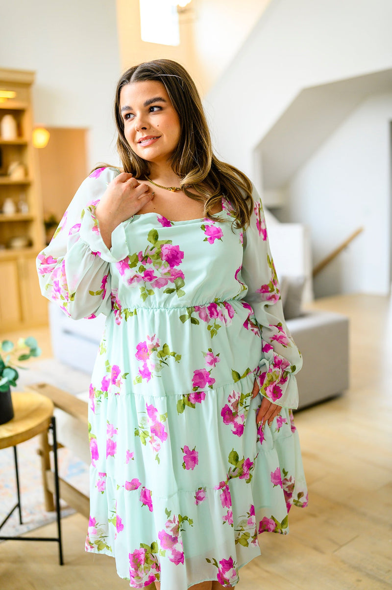 Delightfully Yours Floral Dress**