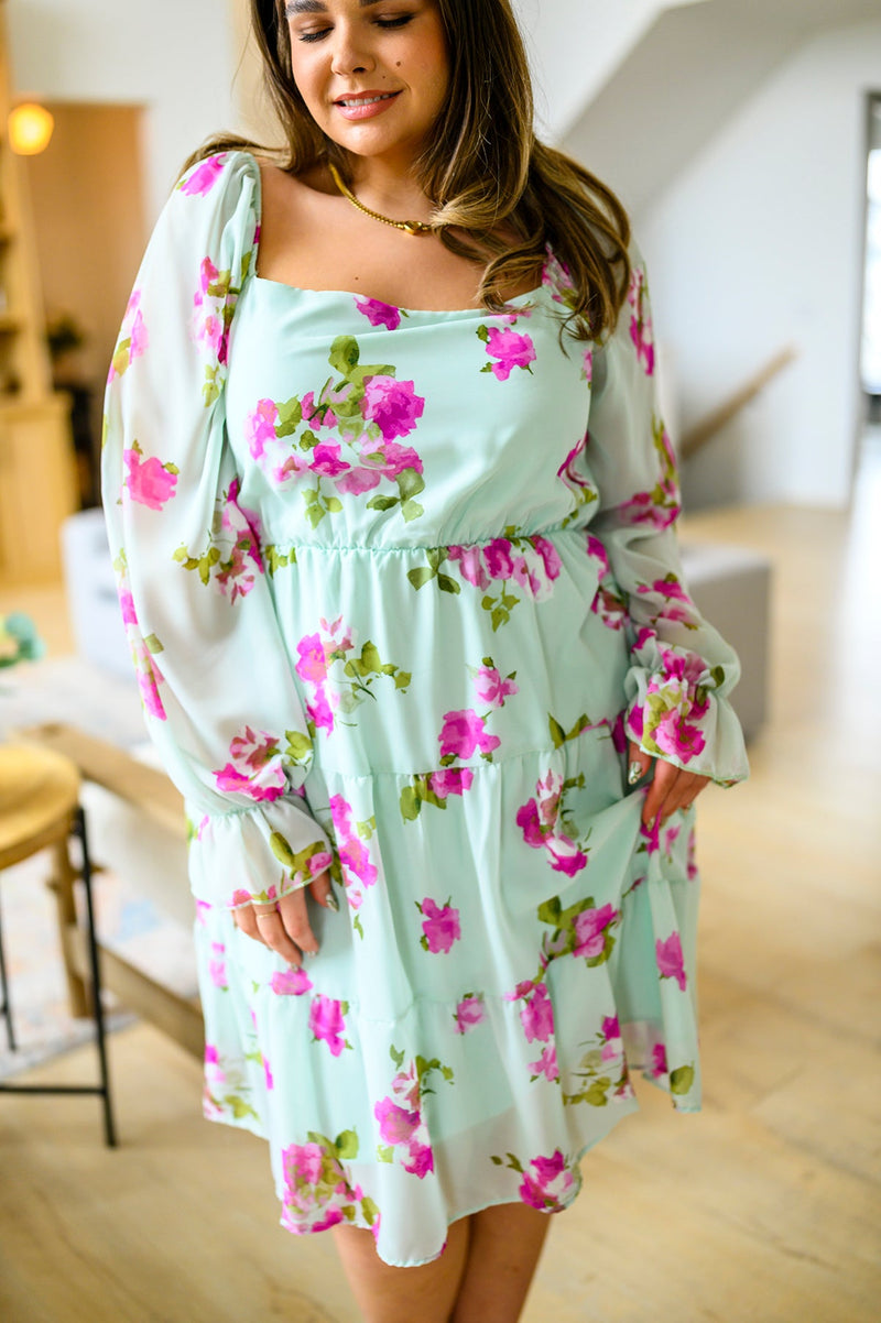 Delightfully Yours Floral Dress**