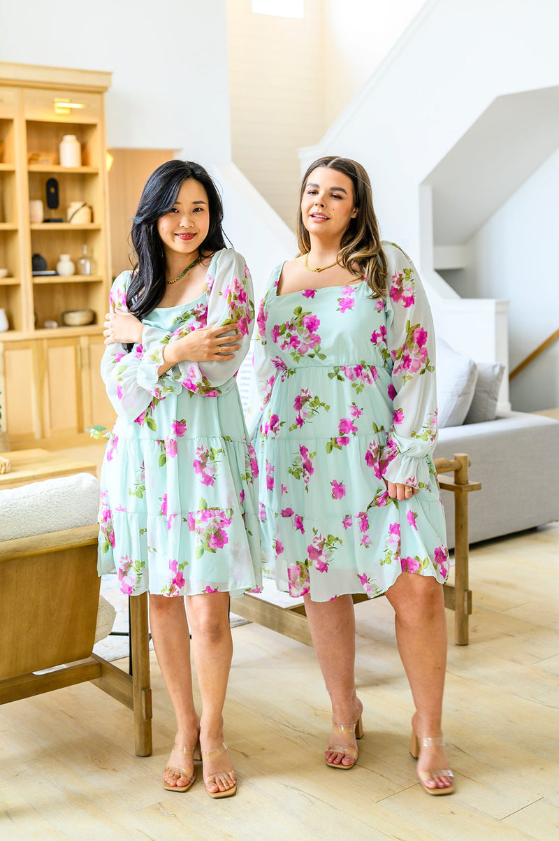 Delightfully Yours Floral Dress**
