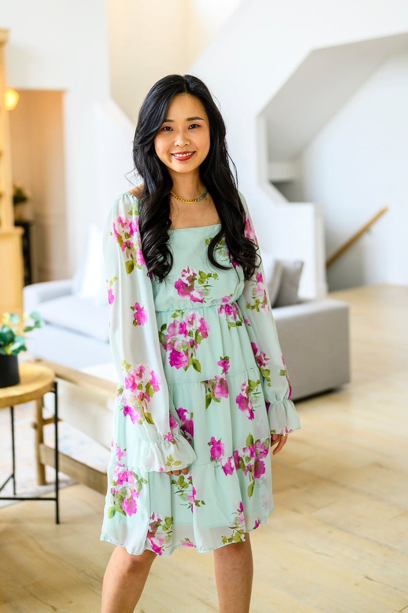 Delightfully Yours Floral Dress**