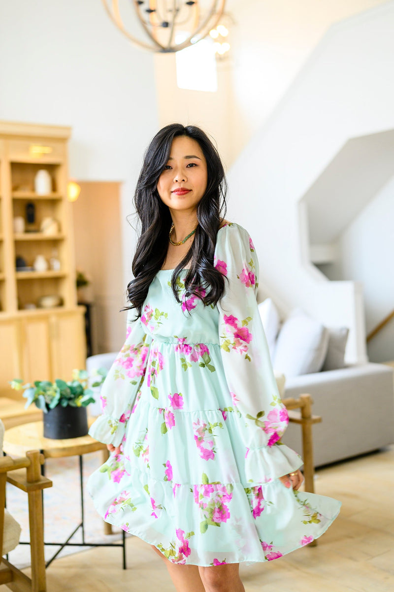 Delightfully Yours Floral Dress**