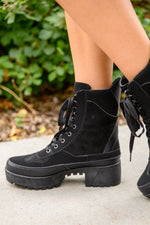 Desert Nights Lace Up Boots In Black Womens