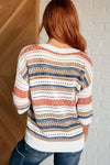 Don't Leave Me Out Striped V-Neck Top*