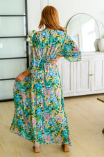 Donna Floral Maxi Dress Womens