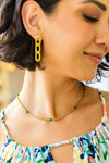 Drops Of Turquoise Gold Necklace Womens