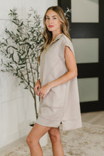 Easy Hustle High Neck Dress in Ash Mocha