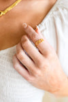 Endless Hearts Gold Ring Womens