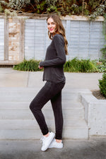Essential Lounge Joggers In Black Lava Womens