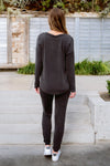 Essential Lounge Top In Black Lava Womens