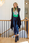 Ever Soft Cascade Cardigan With Pockets In Black Womens