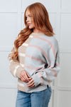 Exceptional Thought Striped Patchwork Sweater