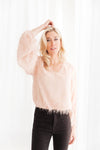 Express Yourself Top In Peach Womens