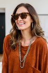Famous Muse Sunglasses In Tortoise Womens