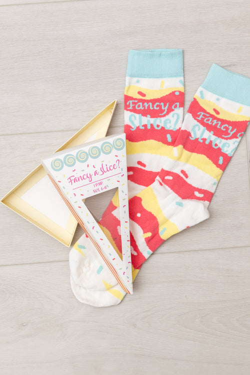 Fancy A Slice Graphic Socks Womens