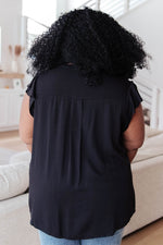 Fantastic Ruffle Sleeve In Black Womens