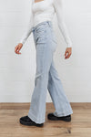 Fiona Hi-Rise Braided Waistband Jeans Womens