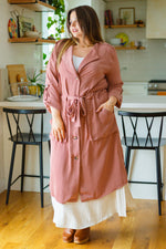 First Day Of Spring Jacket In Dusty Mauve Womens
